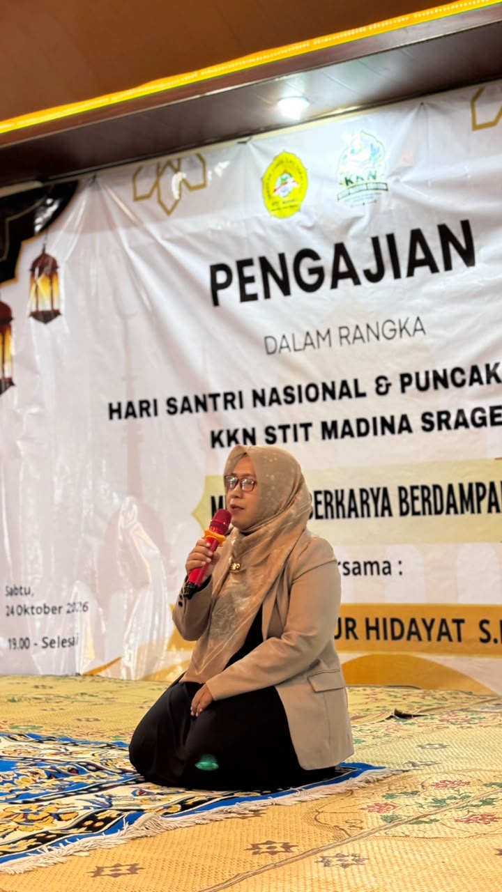 You are currently viewing Dari Kampus ke Masyarakat: STIT Madina Sragen Tutup KKN 2026 dengan Pengajian Hari Santri